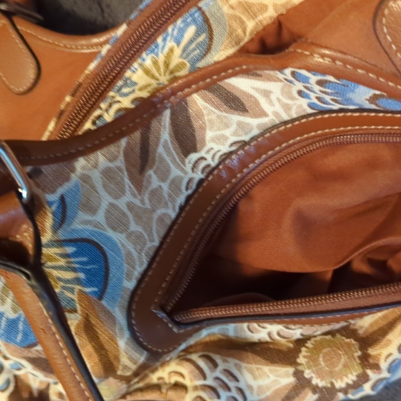 ROSETTI HANDBAGS & ACCESSORIES LTD. Blue flower brown shoulder bag - Picture 3 of 8